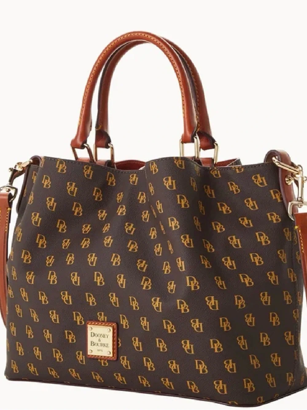 Coming Soon! Dooney & Bourke NWOT Brown Gretta Brenna Monogram Tote.